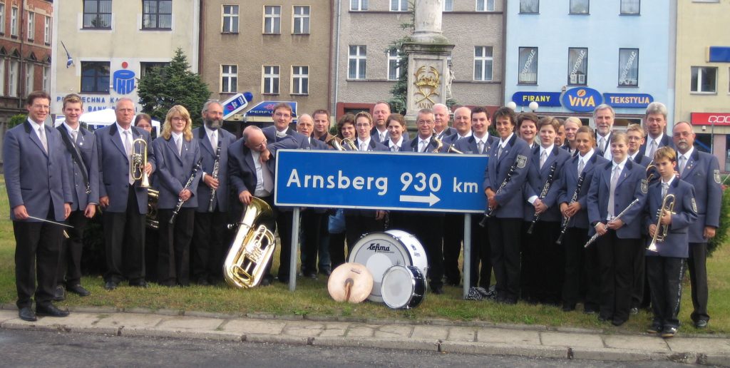 Das Blasorchester in Olesno Polen im Jahr 2005